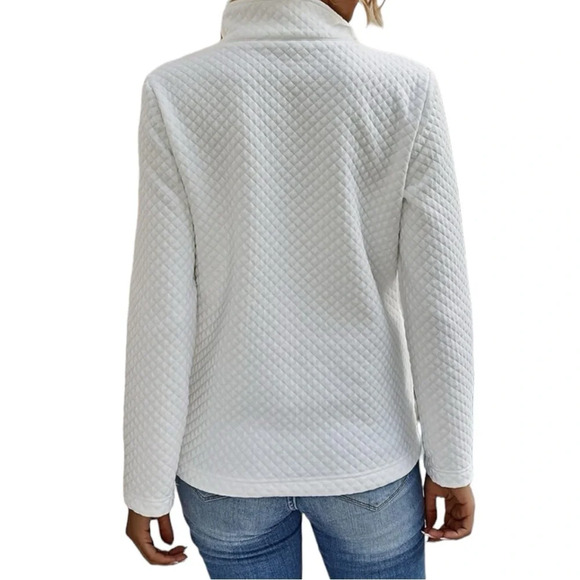 NWT Women’s Quilted Long Sleeve Cropped Jacket - Picture 3 of 5